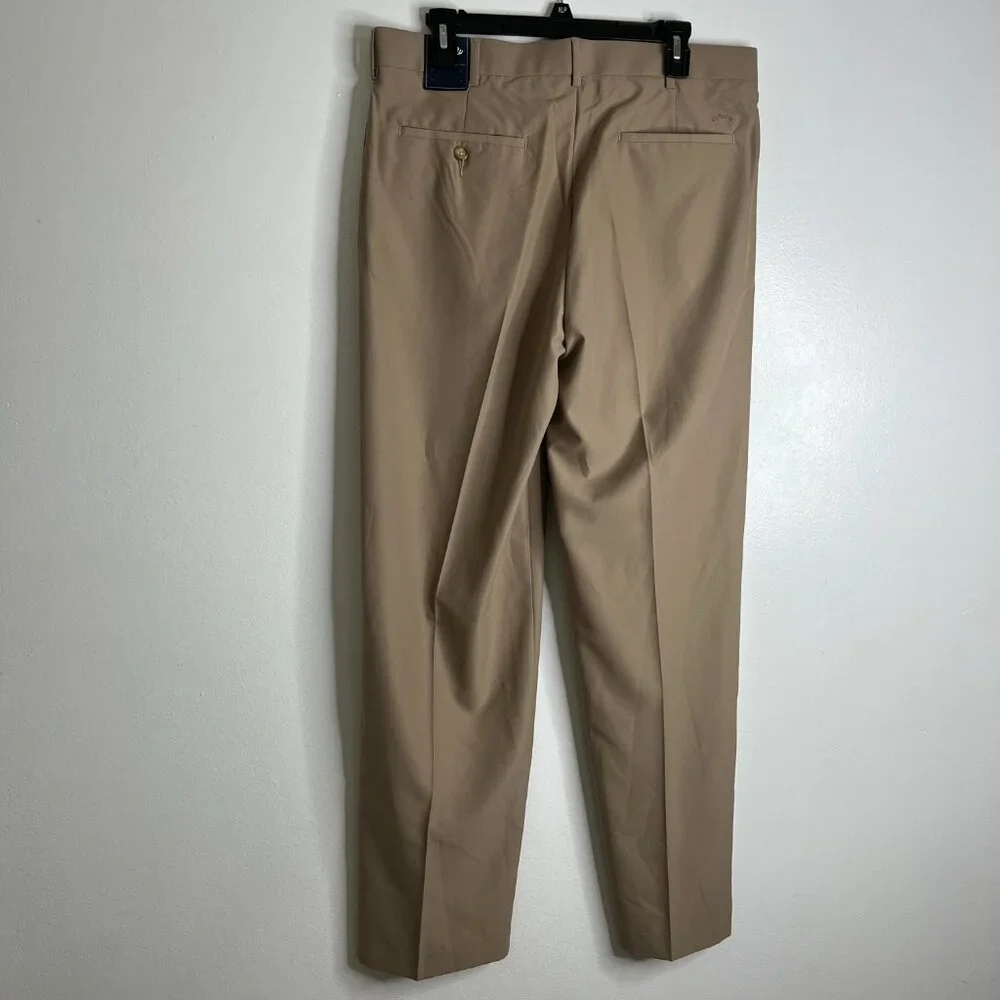 Callaway Golf Pants Mens 35x32 Khaki Performance Stretch Flat Front NWT